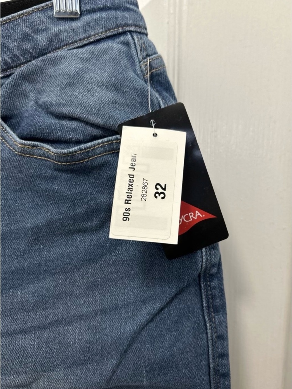 LULAROE Women's Stretch 90’s Relaxed Denim Blue Jeans size 32 / 14 - Picture 2 of 7